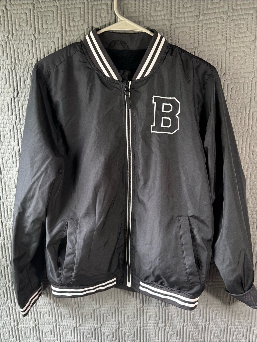 Ixtreme Letterman Jacket Boys 10 Black B IX922193 Full Zip